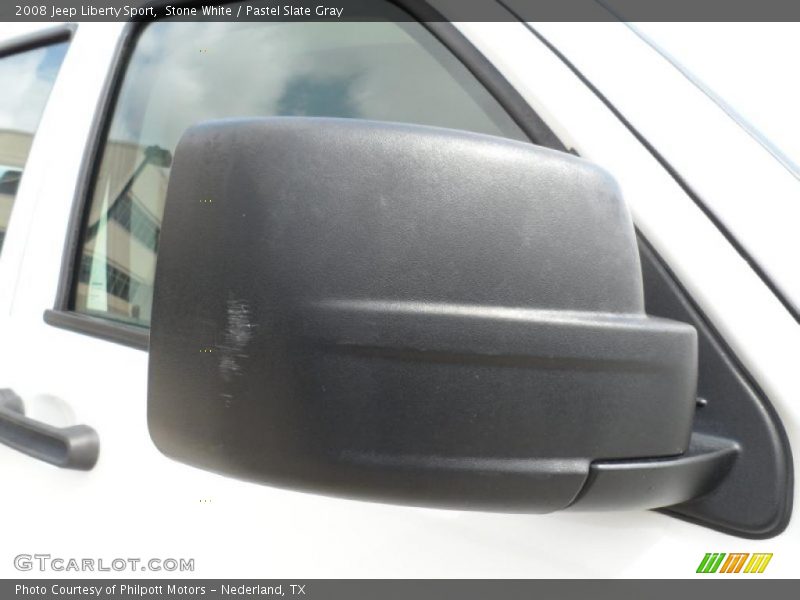 Stone White / Pastel Slate Gray 2008 Jeep Liberty Sport