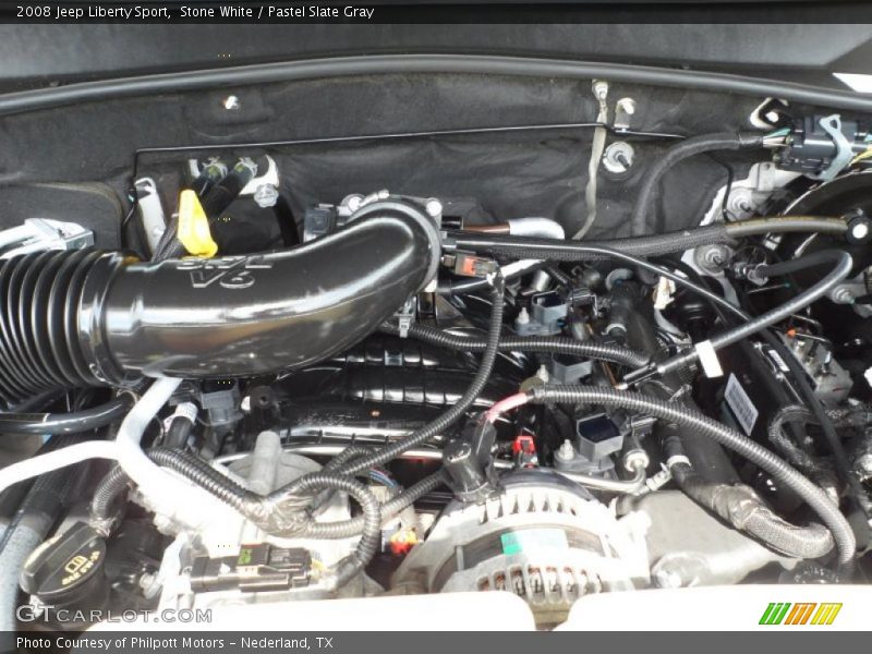 Stone White / Pastel Slate Gray 2008 Jeep Liberty Sport