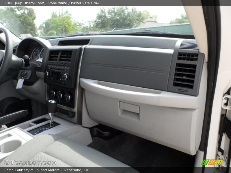 Stone White / Pastel Slate Gray 2008 Jeep Liberty Sport