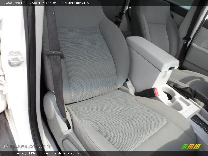 Stone White / Pastel Slate Gray 2008 Jeep Liberty Sport