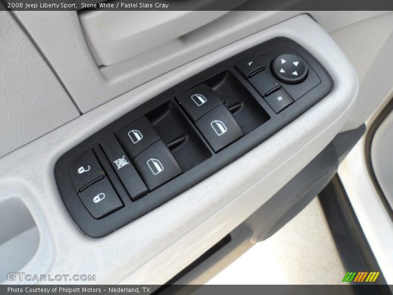 Stone White / Pastel Slate Gray 2008 Jeep Liberty Sport