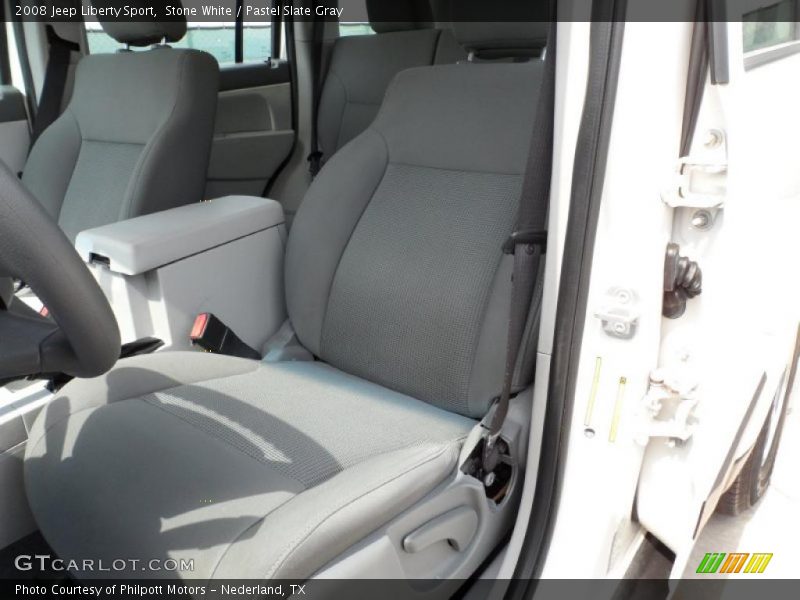 Stone White / Pastel Slate Gray 2008 Jeep Liberty Sport