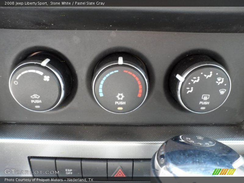 Stone White / Pastel Slate Gray 2008 Jeep Liberty Sport