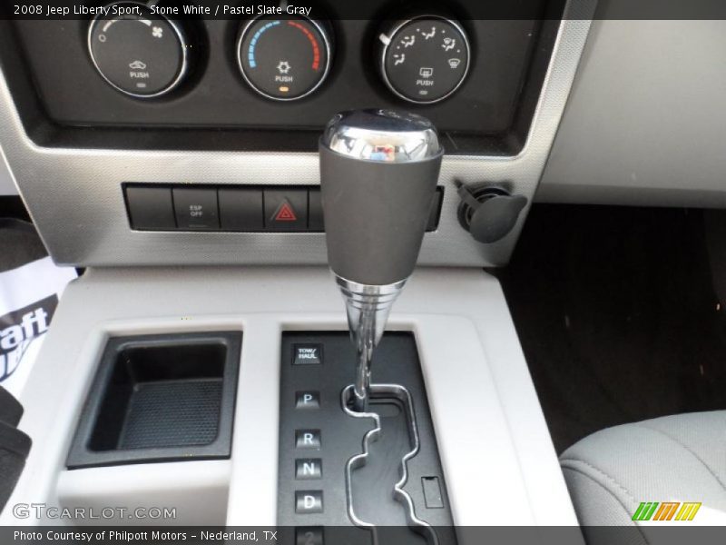 Stone White / Pastel Slate Gray 2008 Jeep Liberty Sport