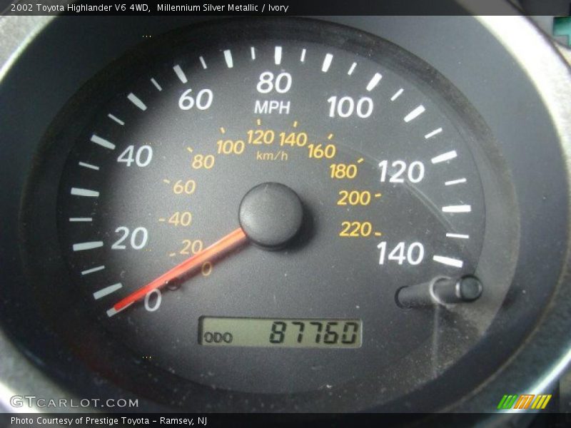 Millennium Silver Metallic / Ivory 2002 Toyota Highlander V6 4WD