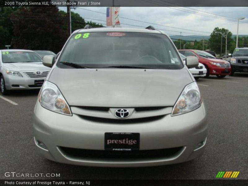 Silver Shadow Pearl / Stone 2008 Toyota Sienna XLE