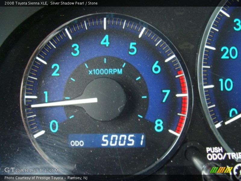 Silver Shadow Pearl / Stone 2008 Toyota Sienna XLE