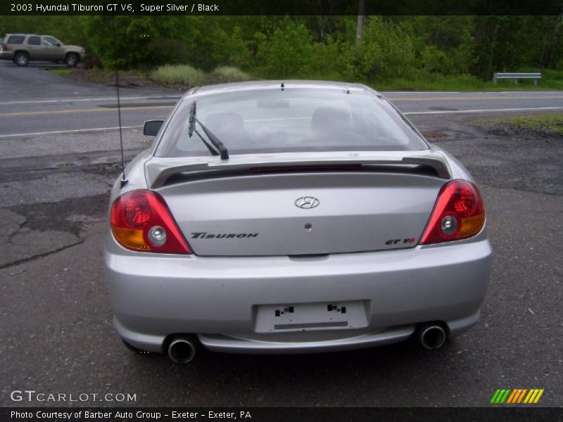 Super Silver / Black 2003 Hyundai Tiburon GT V6