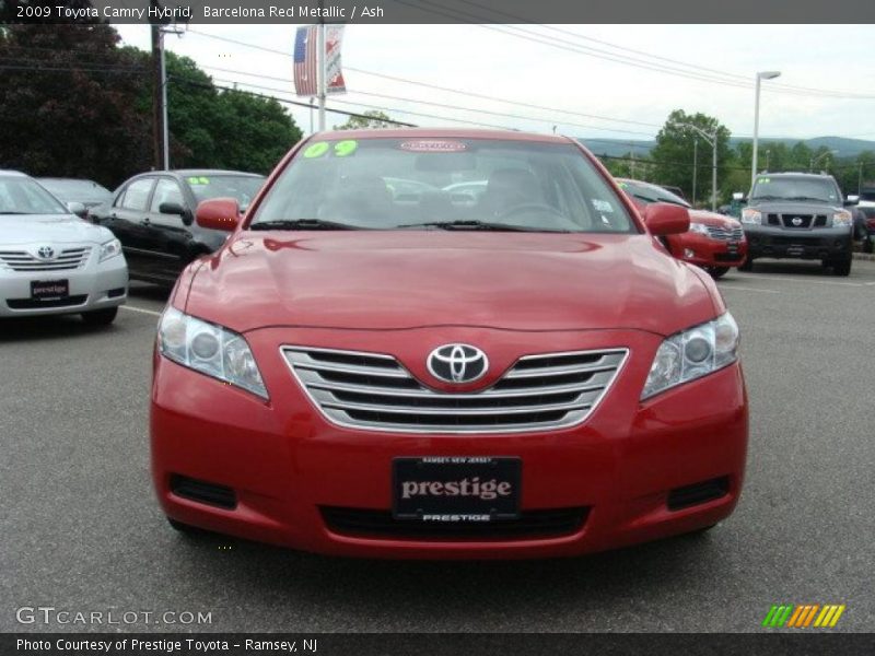 Barcelona Red Metallic / Ash 2009 Toyota Camry Hybrid