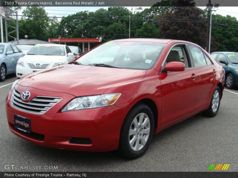 Barcelona Red Metallic / Ash 2009 Toyota Camry Hybrid