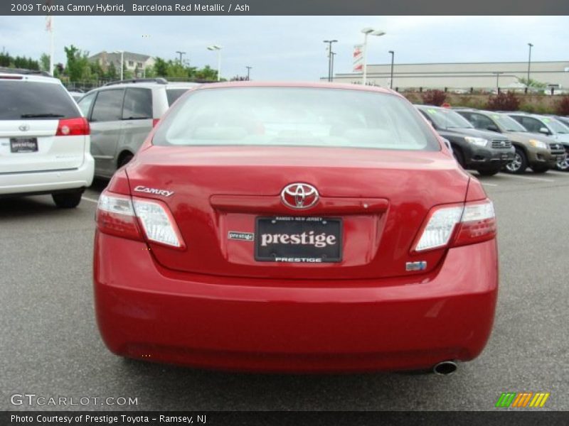 Barcelona Red Metallic / Ash 2009 Toyota Camry Hybrid