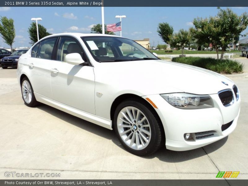 Alpine White / Beige 2011 BMW 3 Series 335d Sedan