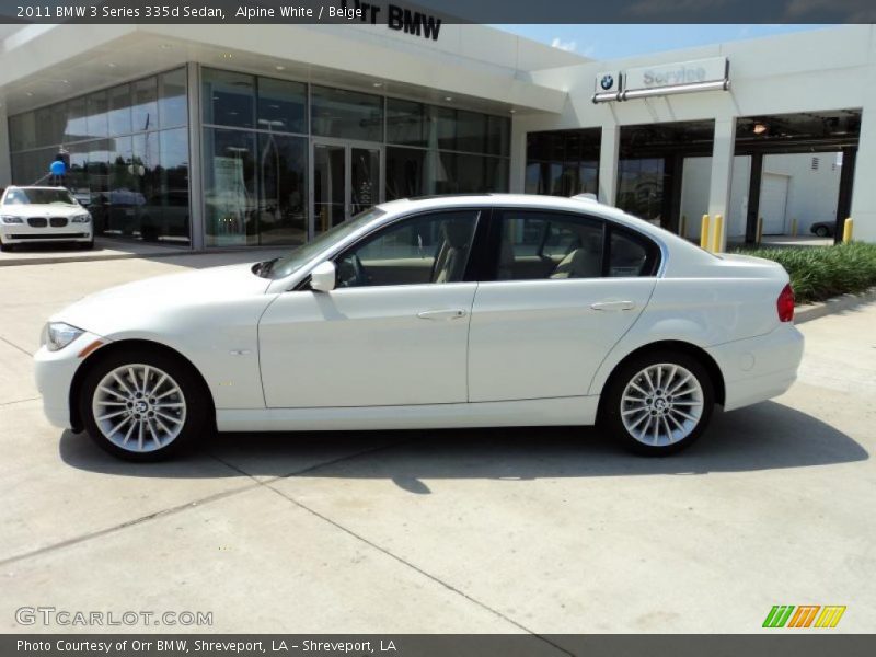 Alpine White / Beige 2011 BMW 3 Series 335d Sedan