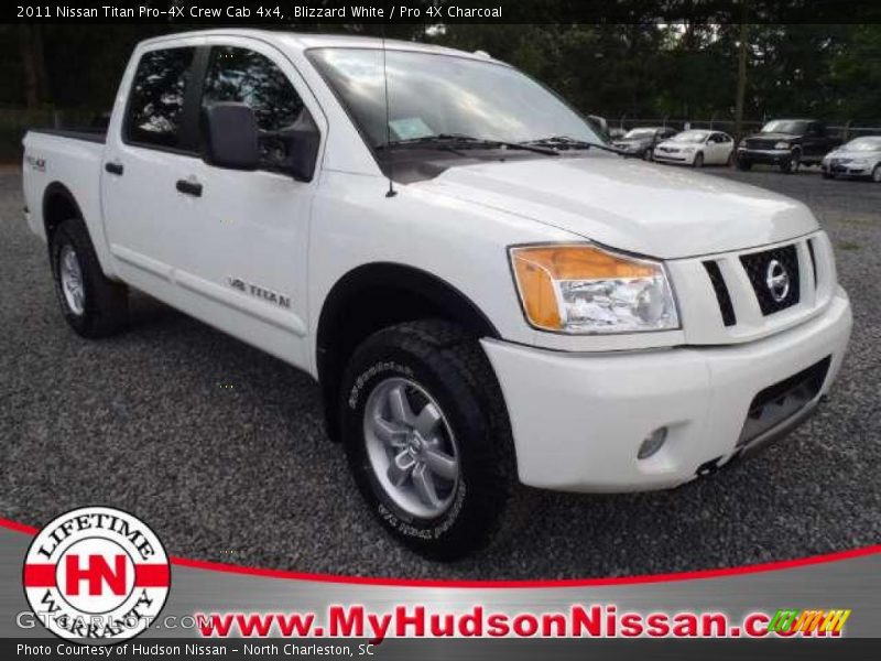 Blizzard White / Pro 4X Charcoal 2011 Nissan Titan Pro-4X Crew Cab 4x4