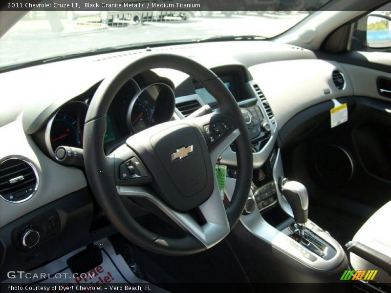 Black Granite Metallic / Medium Titanium 2011 Chevrolet Cruze LT