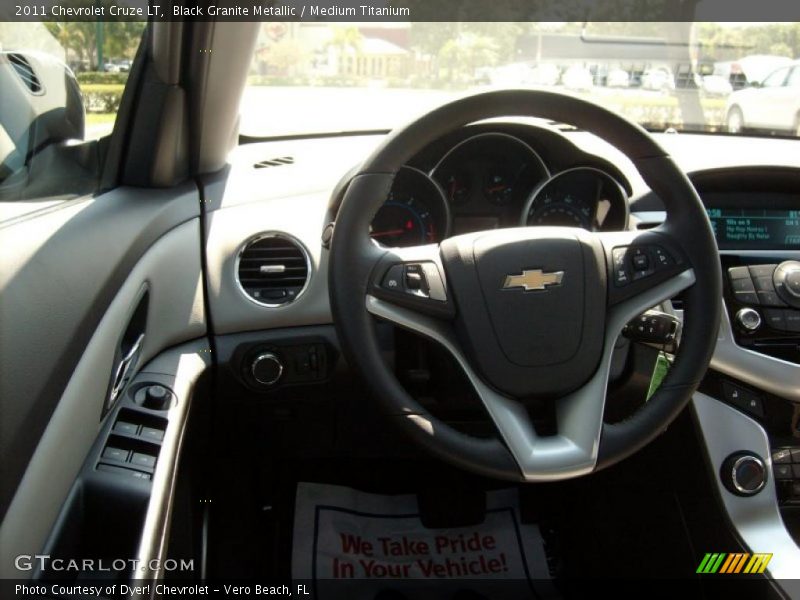 Black Granite Metallic / Medium Titanium 2011 Chevrolet Cruze LT