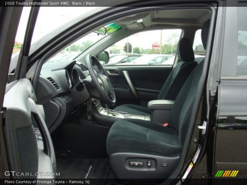 Black / Black 2009 Toyota Highlander Sport 4WD