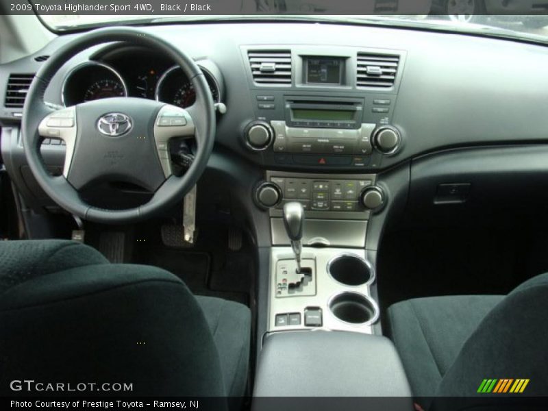 Black / Black 2009 Toyota Highlander Sport 4WD