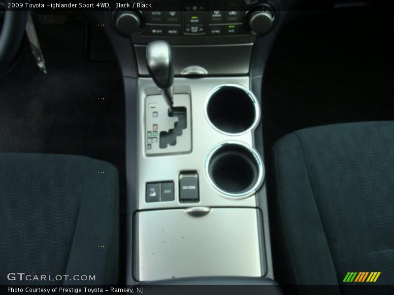 Black / Black 2009 Toyota Highlander Sport 4WD