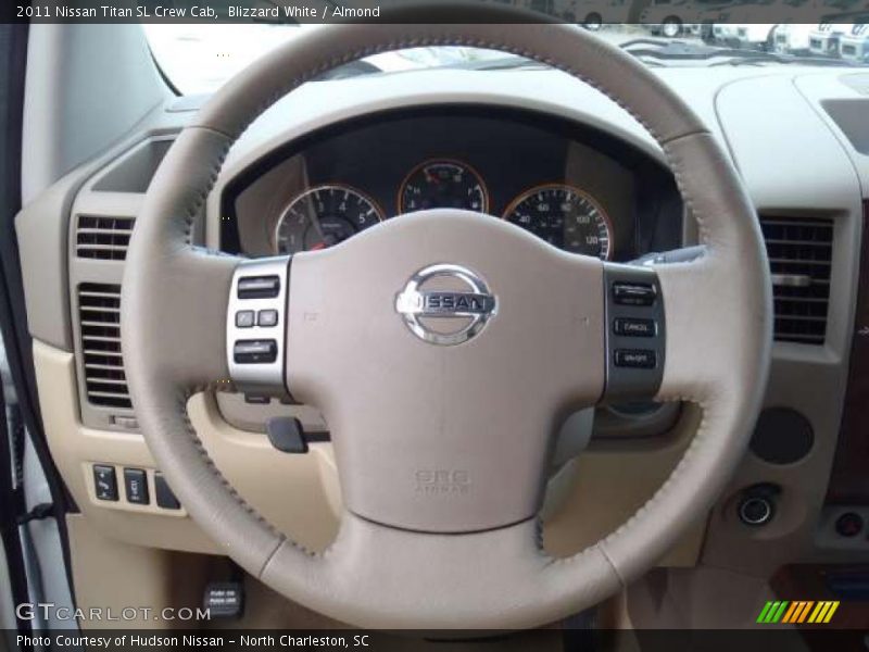 Blizzard White / Almond 2011 Nissan Titan SL Crew Cab