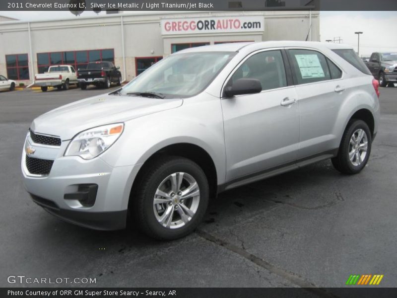 Silver Ice Metallic / Light Titanium/Jet Black 2011 Chevrolet Equinox LS