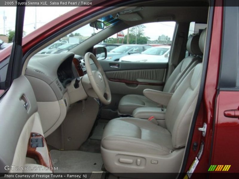 Salsa Red Pearl / Taupe 2005 Toyota Sienna XLE