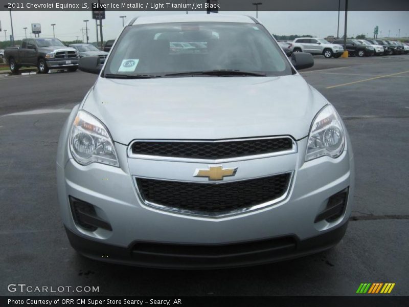 Silver Ice Metallic / Light Titanium/Jet Black 2011 Chevrolet Equinox LS