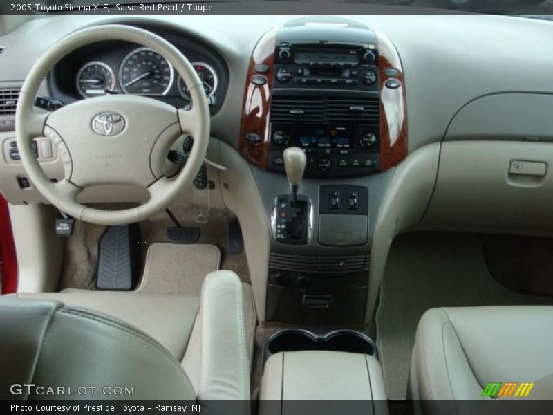 Salsa Red Pearl / Taupe 2005 Toyota Sienna XLE