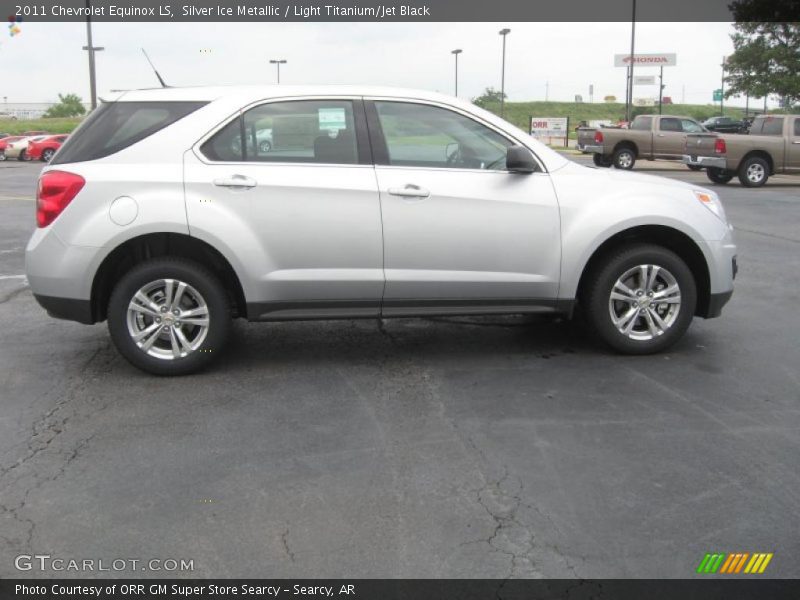 Silver Ice Metallic / Light Titanium/Jet Black 2011 Chevrolet Equinox LS