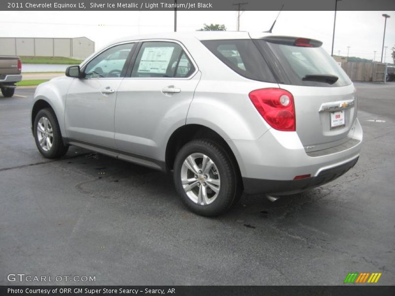Silver Ice Metallic / Light Titanium/Jet Black 2011 Chevrolet Equinox LS