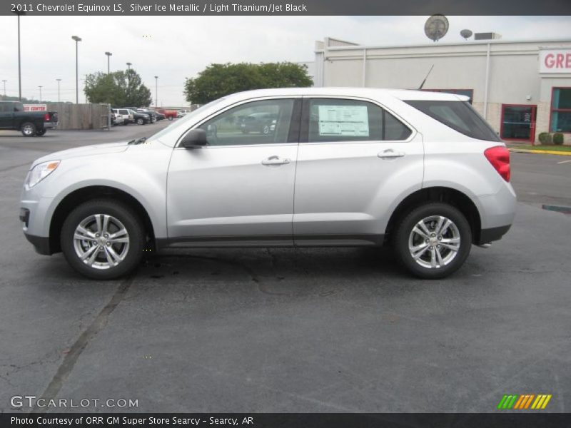 Silver Ice Metallic / Light Titanium/Jet Black 2011 Chevrolet Equinox LS