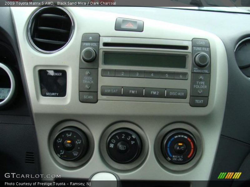 Black Sand Mica / Dark Charcoal 2009 Toyota Matrix S AWD