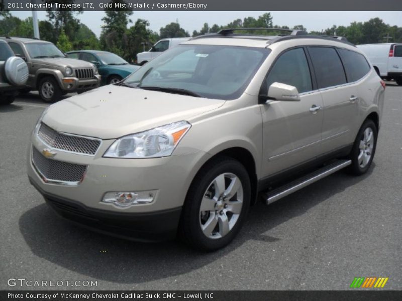 Gold Mist Metallic / Cashmere/Ebony 2011 Chevrolet Traverse LTZ