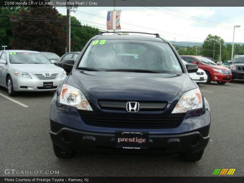 Royal Blue Pearl / Gray 2008 Honda CR-V LX 4WD