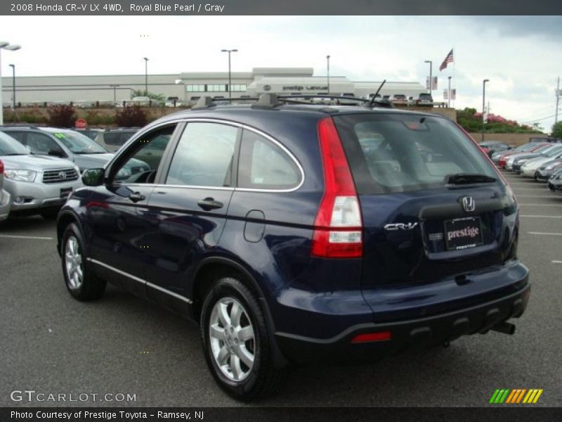 Royal Blue Pearl / Gray 2008 Honda CR-V LX 4WD