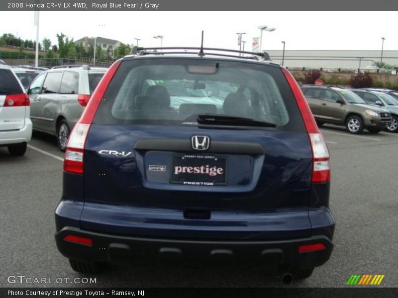 Royal Blue Pearl / Gray 2008 Honda CR-V LX 4WD
