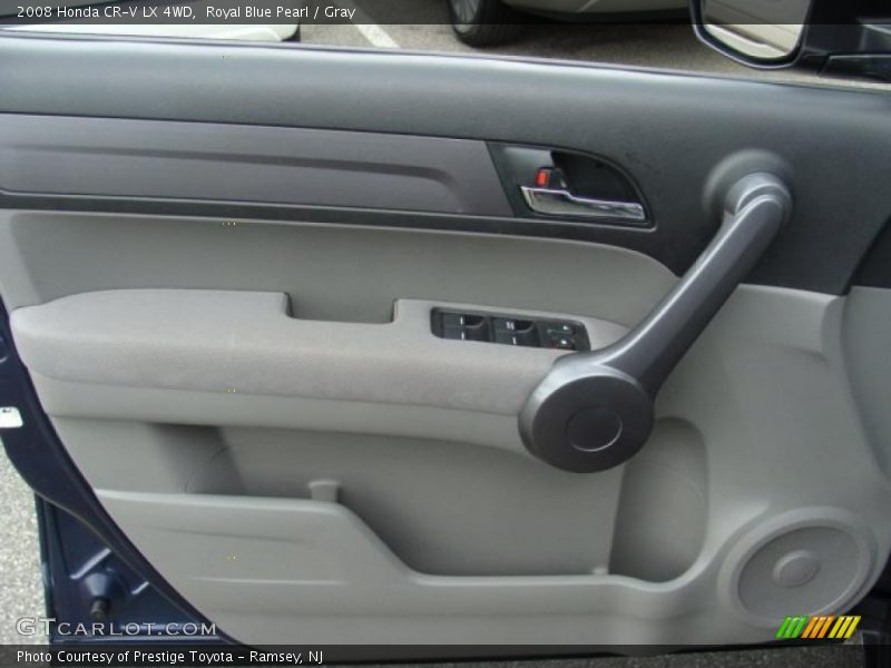 Royal Blue Pearl / Gray 2008 Honda CR-V LX 4WD