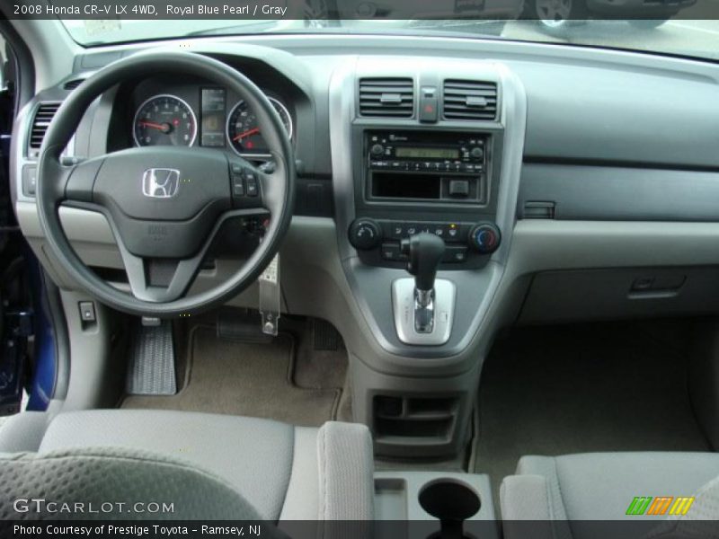 Royal Blue Pearl / Gray 2008 Honda CR-V LX 4WD