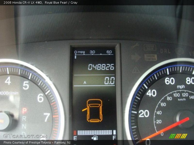 Royal Blue Pearl / Gray 2008 Honda CR-V LX 4WD