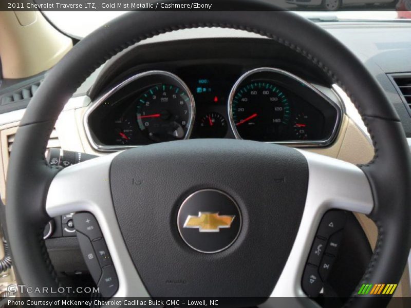 Gold Mist Metallic / Cashmere/Ebony 2011 Chevrolet Traverse LTZ