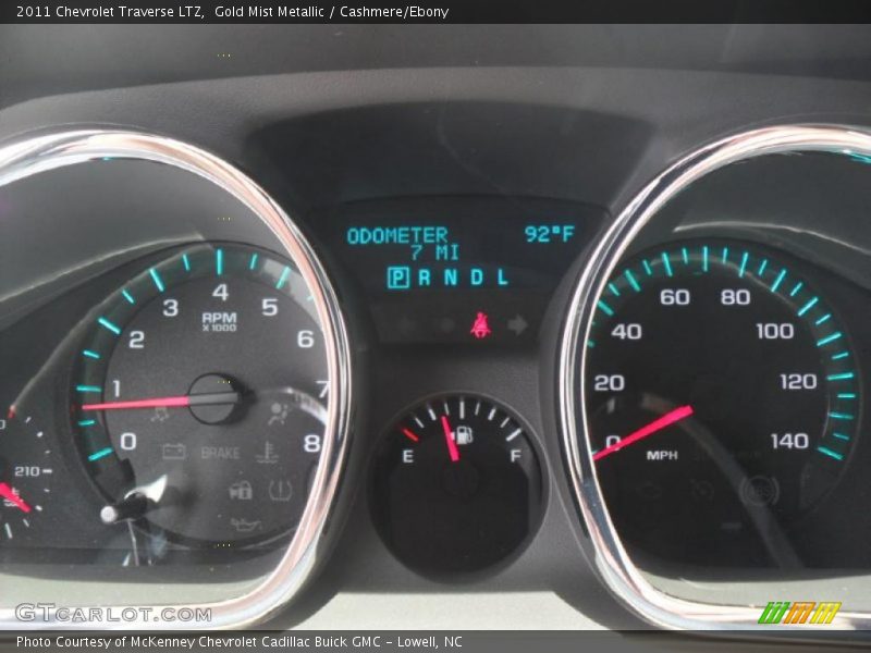 Gold Mist Metallic / Cashmere/Ebony 2011 Chevrolet Traverse LTZ