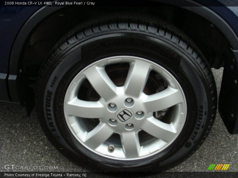 Royal Blue Pearl / Gray 2008 Honda CR-V LX 4WD