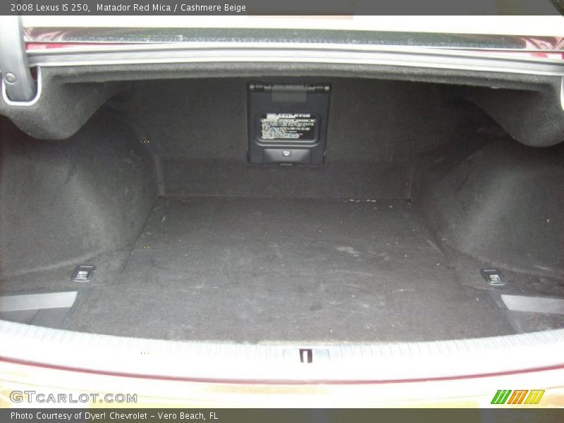 Matador Red Mica / Cashmere Beige 2008 Lexus IS 250