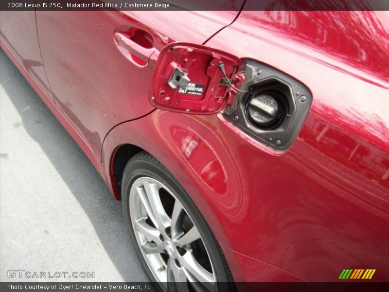 Matador Red Mica / Cashmere Beige 2008 Lexus IS 250