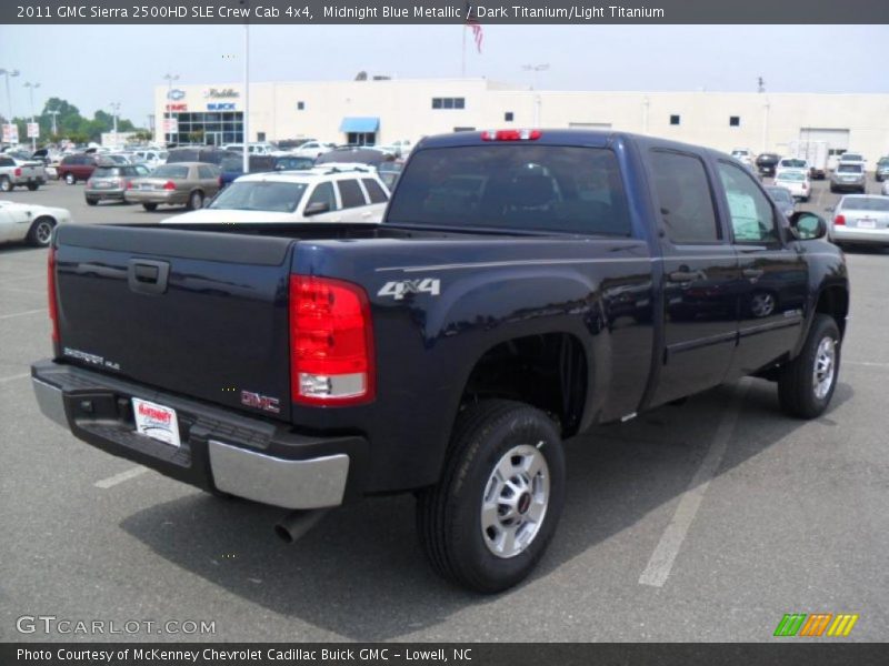 Midnight Blue Metallic / Dark Titanium/Light Titanium 2011 GMC Sierra 2500HD SLE Crew Cab 4x4