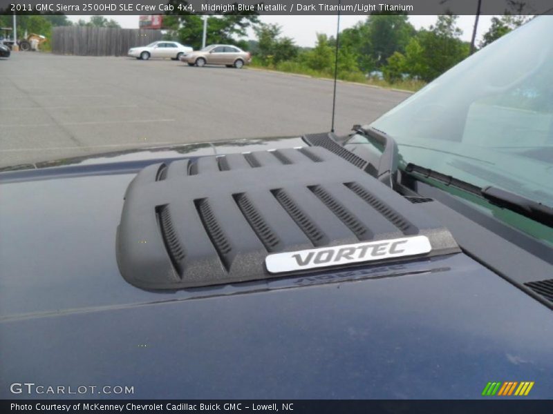 Midnight Blue Metallic / Dark Titanium/Light Titanium 2011 GMC Sierra 2500HD SLE Crew Cab 4x4