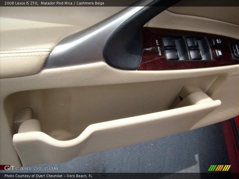Matador Red Mica / Cashmere Beige 2008 Lexus IS 250