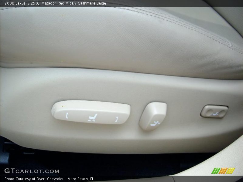 Matador Red Mica / Cashmere Beige 2008 Lexus IS 250