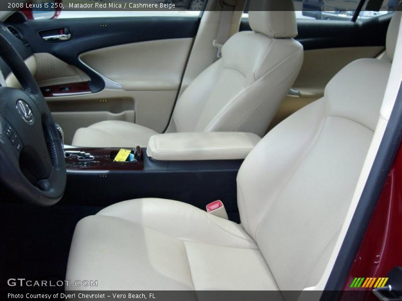 Matador Red Mica / Cashmere Beige 2008 Lexus IS 250