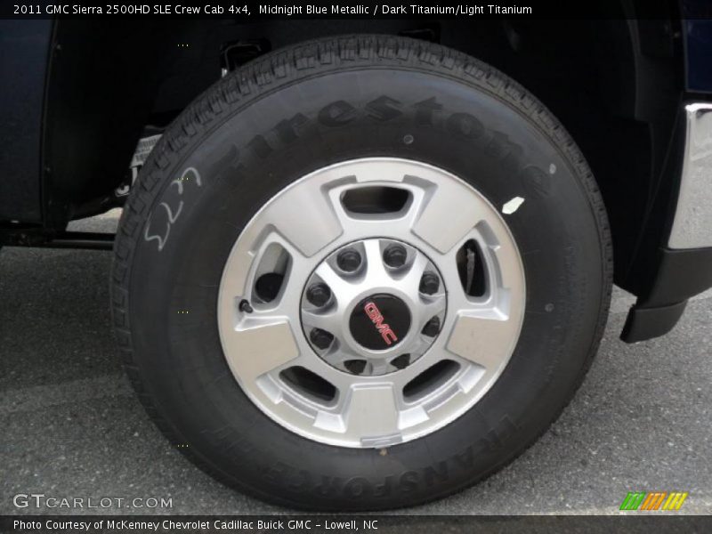 Midnight Blue Metallic / Dark Titanium/Light Titanium 2011 GMC Sierra 2500HD SLE Crew Cab 4x4